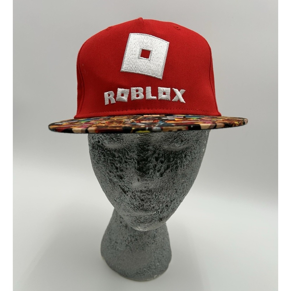 Official Roblox Snapback‎ Hat Red Kids Youth OSFM Licensed Video Game Cap